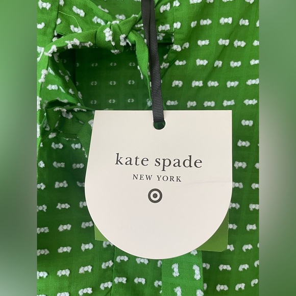 Kate Spade New York x Target Green/White Top, NWT, Sz Large Sold Out Everywhere - Picture 5 of 8